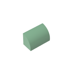 GDS-M063 - Brick Curved 1 x 2 x 1 No Studs