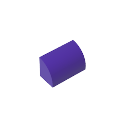 GDS-M063 - Brick Curved 1 x 2 x 1 No Studs