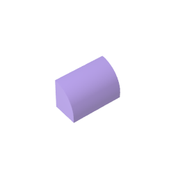 GDS-M063 - Brick Curved 1 x 2 x 1 No Studs