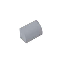 GDS-M063 - Brick Curved 1 x 2 x 1 No Studs