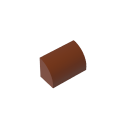 GDS-M063 - Brick Curved 1 x 2 x 1 No Studs