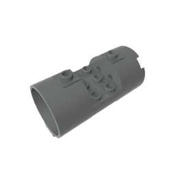 GDS-M097 - Cylinder 3 x 6 x 2 2/3 Horizontal Open Studs