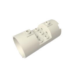 GDS-M097 - Cylinder 3 x 6 x 2 2/3 Horizontal Open Studs