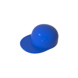 GDS-M101 - Minifig Cap Short Curved Peak