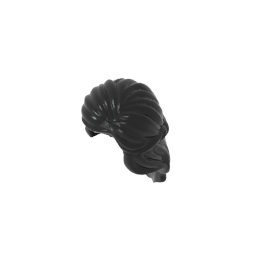 GDS-M109 - Minifig Hair Mid-Length with Braid around Sides