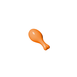 GDS-M1152 - Food Turkey Drumstick [Short] - 20 mm Opening