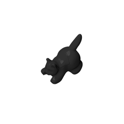 GDS-M1161 - Animal, Cat, Kitten Crouching [Plain]