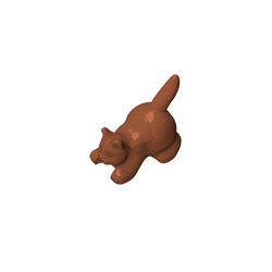 GDS-M1161 - Animal, Cat, Kitten Crouching [Plain]