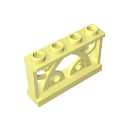 GDS-M154 - Fence Ornamented 1 x 4 x 2 with 4 Studs