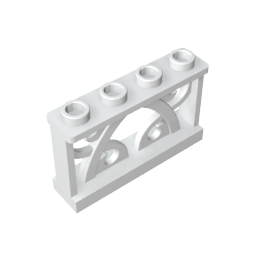 GDS-M154 - Fence Ornamented 1 x 4 x 2 with 4 Studs