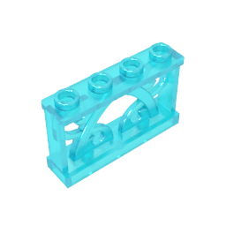 GDS-M154 - Fence Ornamented 1 x 4 x 2 with 4 Studs