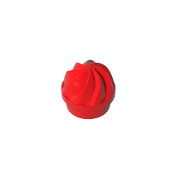 GDS-90501 - Plate Round 1 x 1 Swirled Top