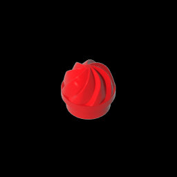 GDS-90501 - Plate Round 1 x 1 Swirled Top