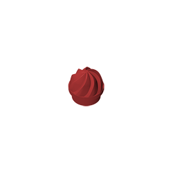 GDS-90501 - Plate Round 1 x 1 Swirled Top