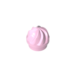 GDS-90501 - Plate Round 1 x 1 Swirled Top