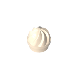 GDS-90501 - Plate Round 1 x 1 Swirled Top