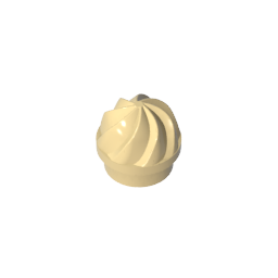 GDS-90501 - Plate Round 1 x 1 Swirled Top