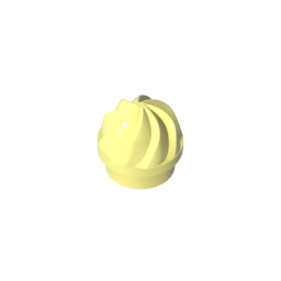 GDS-90501 - Plate Round 1 x 1 Swirled Top