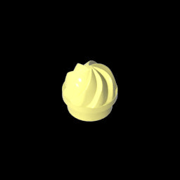 GDS-90501 - Plate Round 1 x 1 Swirled Top