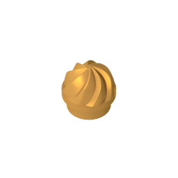 GDS-90501 - Plate Round 1 x 1 Swirled Top