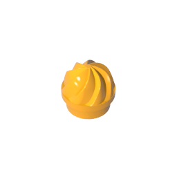 GDS-90501 - Plate Round 1 x 1 Swirled Top