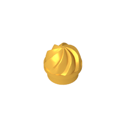 GDS-90501 - Plate Round 1 x 1 Swirled Top