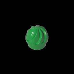GDS-90501 - Plate Round 1 x 1 Swirled Top