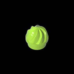 GDS-90501 - Plate Round 1 x 1 Swirled Top