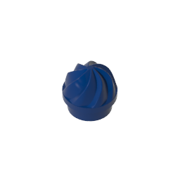 GDS-90501 - Plate Round 1 x 1 Swirled Top