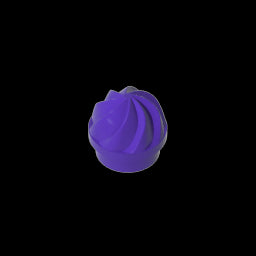 GDS-90501 - Plate Round 1 x 1 Swirled Top