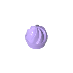 GDS-90501 - Plate Round 1 x 1 Swirled Top