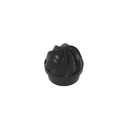 GDS-90501 - Plate Round 1 x 1 Swirled Top