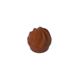 GDS-90501 - Plate Round 1 x 1 Swirled Top