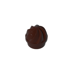 GDS-90501 - Plate Round 1 x 1 Swirled Top