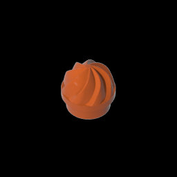 GDS-90501 - Plate Round 1 x 1 Swirled Top