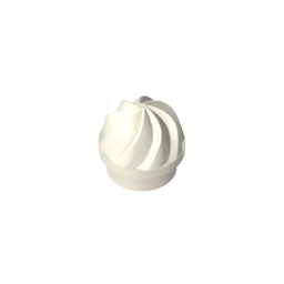 GDS-90501 - Plate Round 1 x 1 Swirled Top