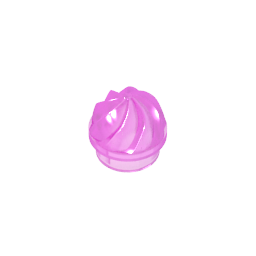 GDS-90501 - Plate Round 1 x 1 Swirled Top