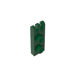 GDS-M173 - Hinge Plate 1 x 2 with 3 Fingers and Hollow Studs
