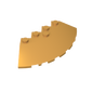 GDS-90469 - Brick Round Corner 6 x 6 with 33 Degrees Slope and Facet Cutout