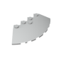GDS-90469 - Brick Round Corner 6 x 6 with 33 Degrees Slope and Facet Cutout
