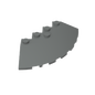 GDS-90469 - Brick Round Corner 6 x 6 with 33 Degrees Slope and Facet Cutout