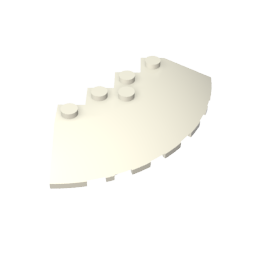 GDS-90469 - Brick Round Corner 6 x 6 with 33 Degrees Slope and Facet Cutout