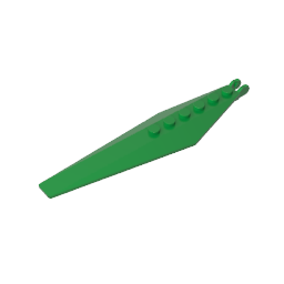 GDS-M195 - Hinge Plate 1 x 12 with Angled Side Extensions and Tapered Ends