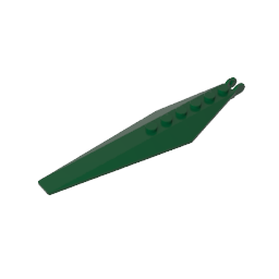 GDS-M195 - Hinge Plate 1 x 12 with Angled Side Extensions and Tapered Ends