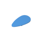 GDS-M201 - Minifig Shield Ovoid [Plain]