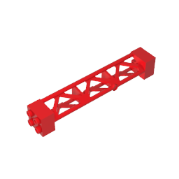 GDS-M217 - Support 2 x 2 x 10 Girder Triangular Vertical - Type 3 - Axle Hole, 3 Posts