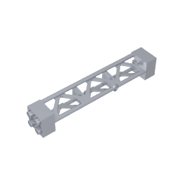 GDS-M217 - Support 2 x 2 x 10 Girder Triangular Vertical - Type 3 - Axle Hole, 3 Posts