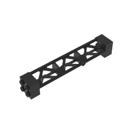 GDS-M217 - Support 2 x 2 x 10 Girder Triangular Vertical - Type 3 - Axle Hole, 3 Posts
