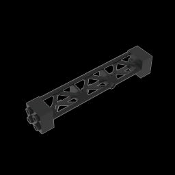 GDS-M217 - Support 2 x 2 x 10 Girder Triangular Vertical - Type 3 - Axle Hole, 3 Posts