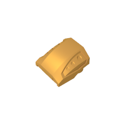 GDS-M231 - Slope Curved 2 x 2 No Studs - 3 Recessed Side Ports